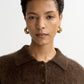 Brushed cashmere polo shirt