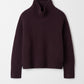 Girlfriend turtleneck midnight plum