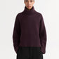 Girlfriend turtleneck midnight plum