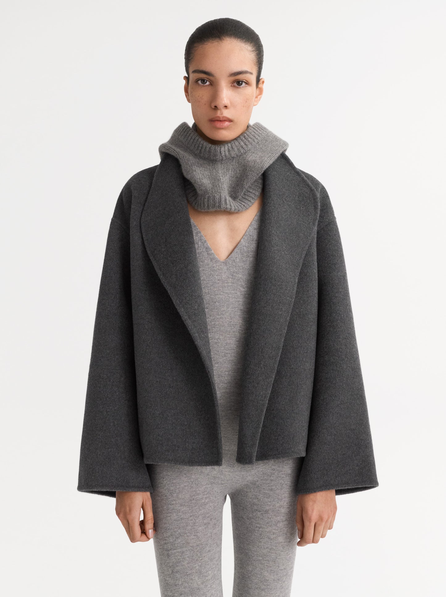 Short jacket dark grey