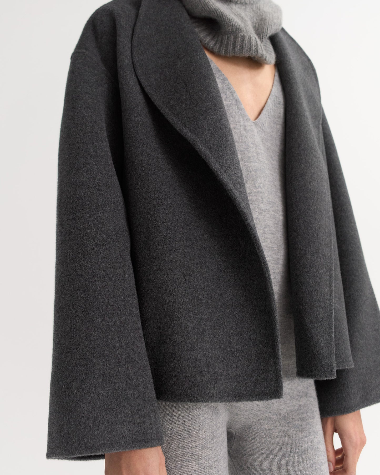 Short jacket dark grey