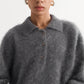 Brushed cashmere polo shirt