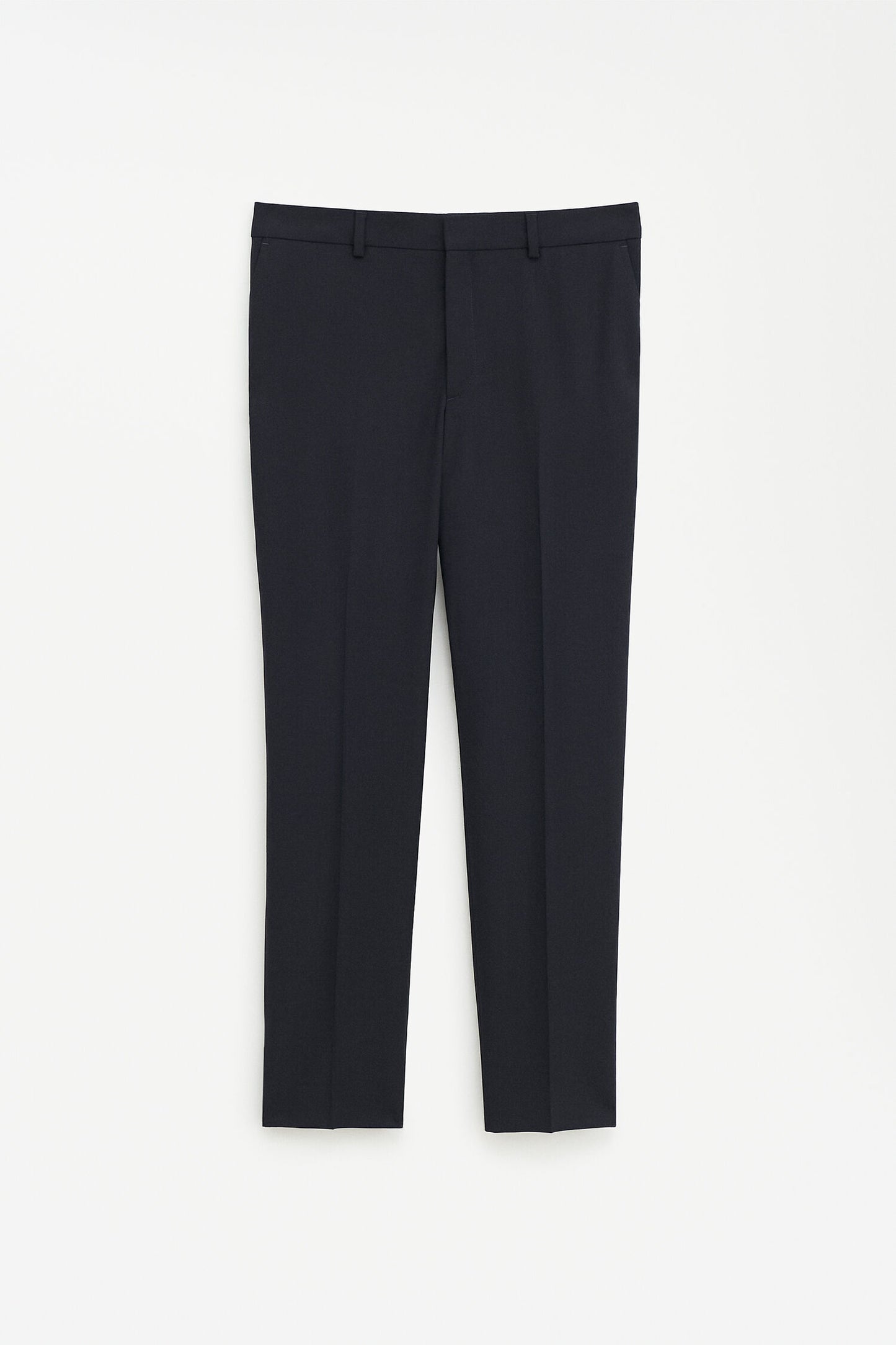 Emma cropped cool wool trouser black