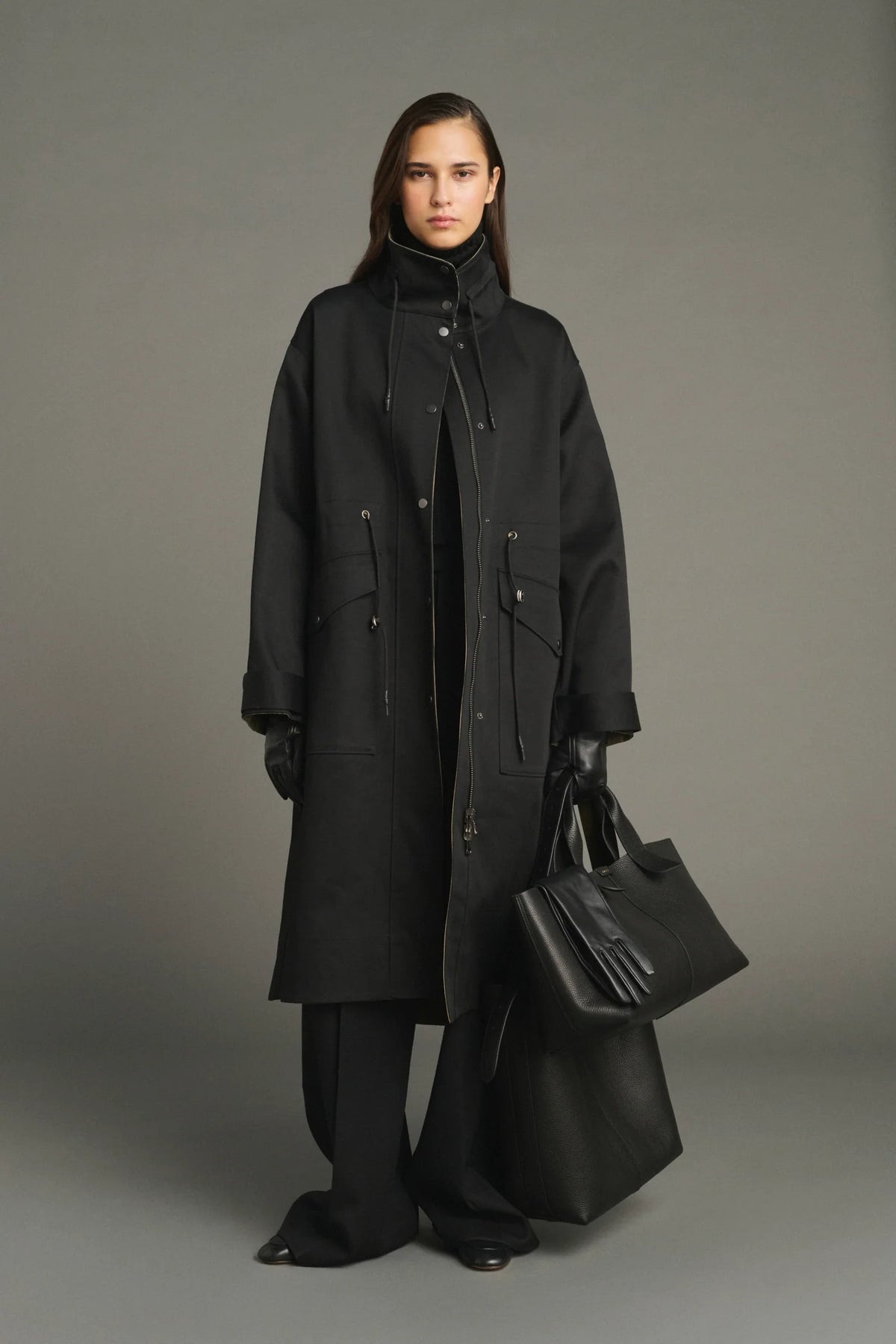 Suave bag - black grain