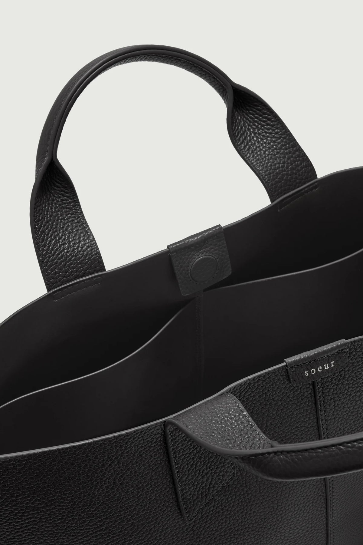 Suave bag - black grain