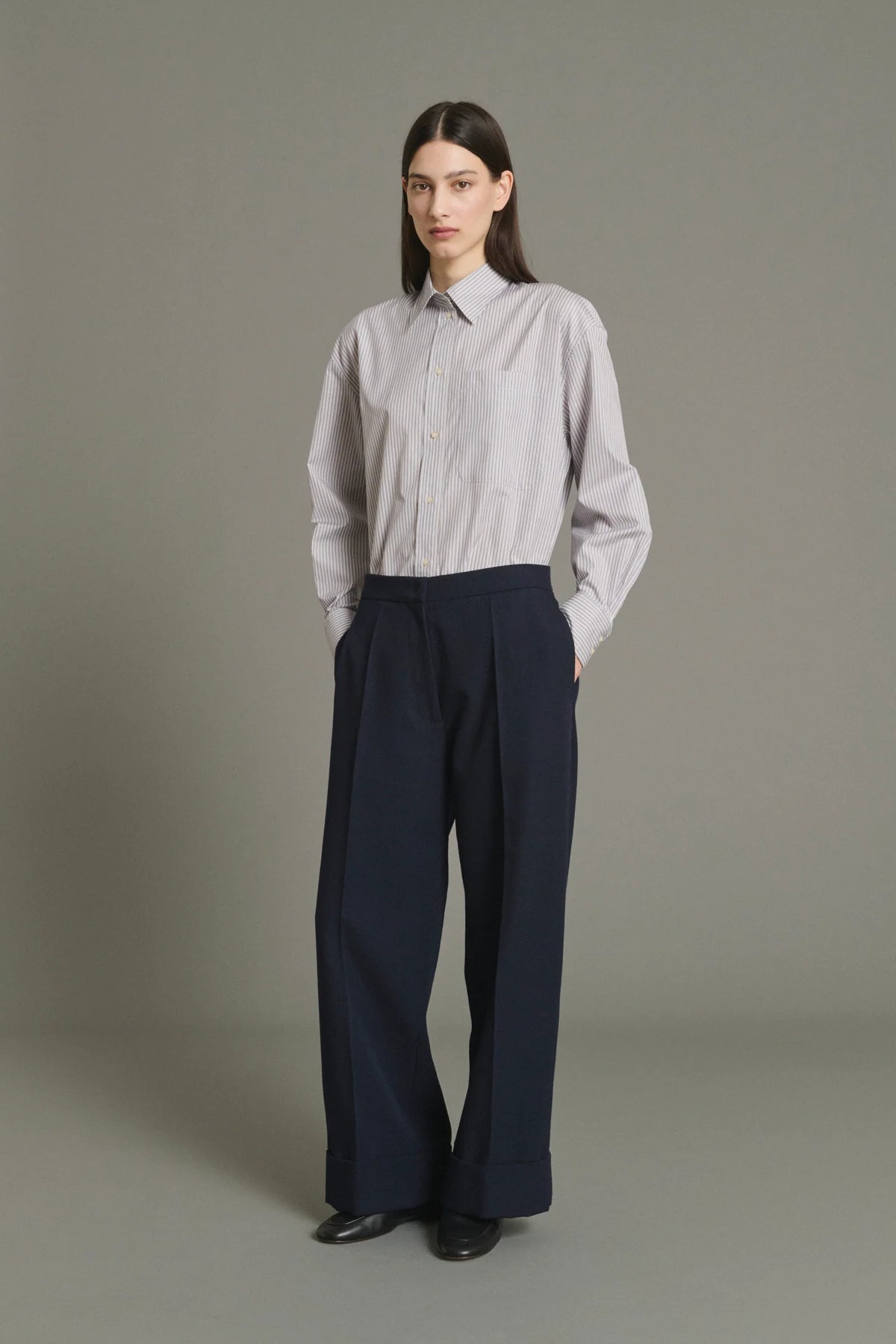 Kobe trouser with cuff - navy
