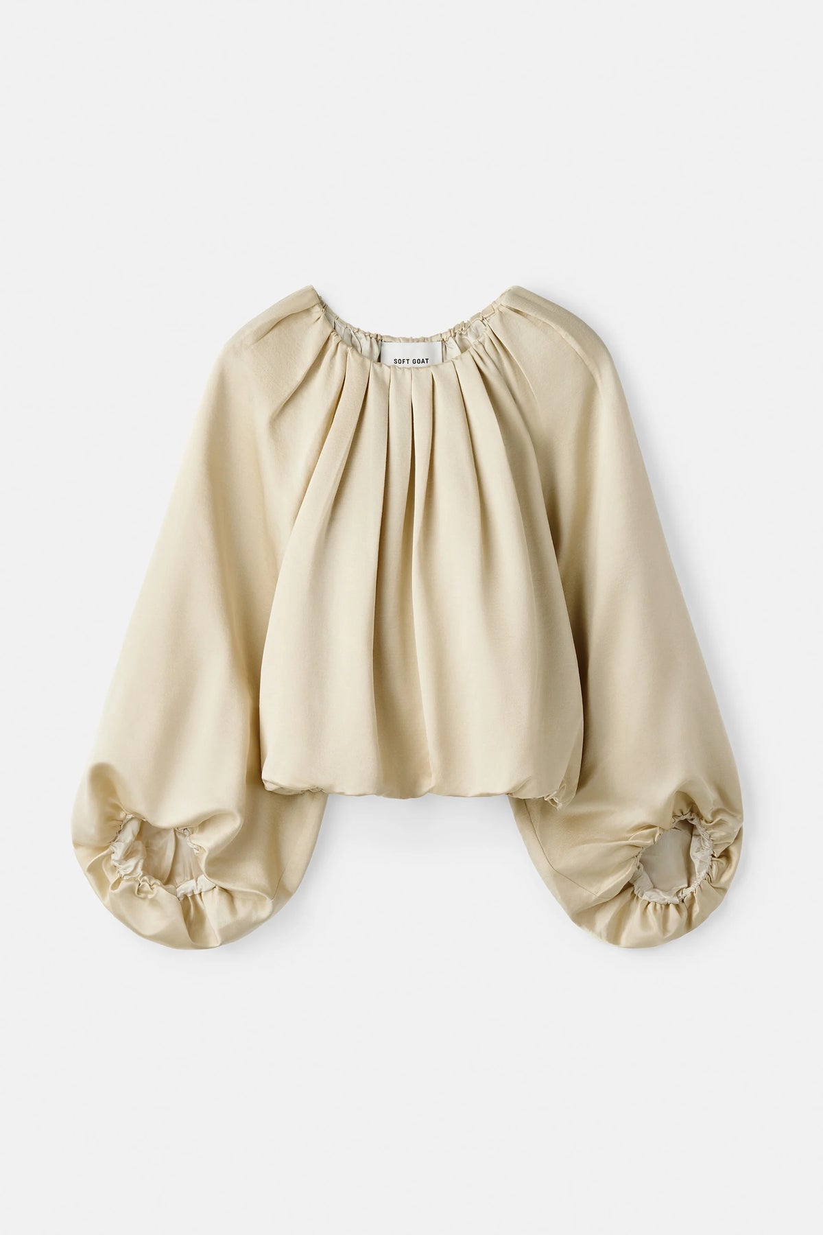 Silk blouse champagne