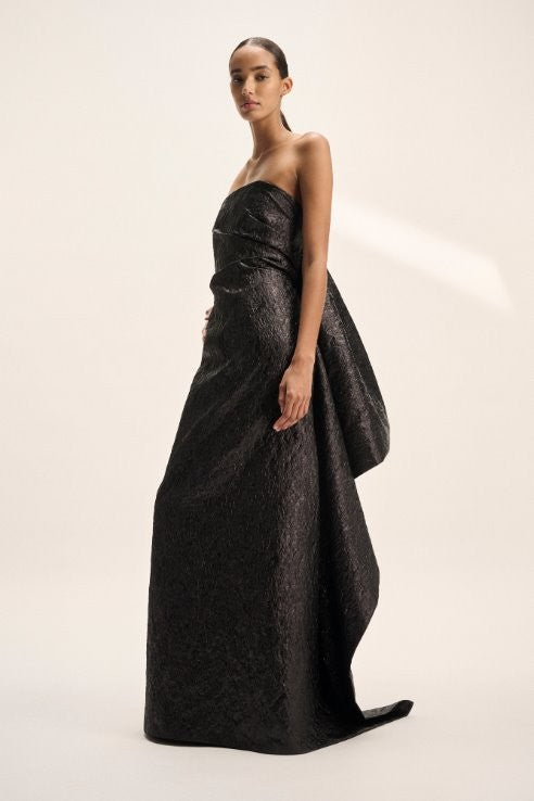 Dove long black dress