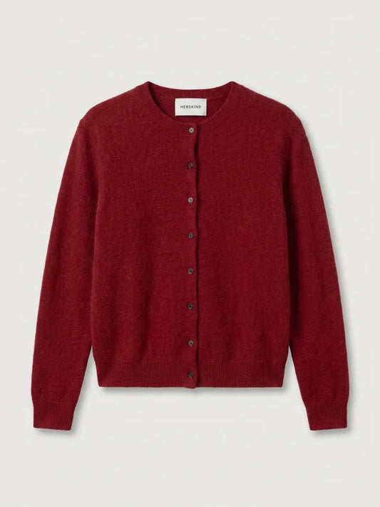 Roselle Cardigan in Red