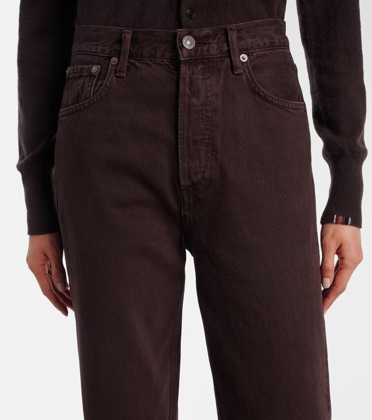 Ren high rise wide leg Sloe Berry flyweight