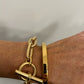 Medium Gold Oval Linked Bracelet