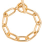 Medium Gold Oval Linked Bracelet